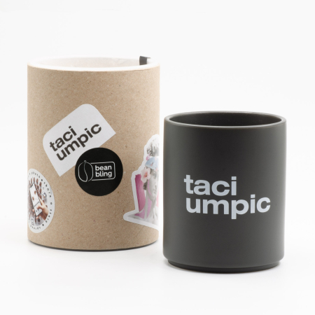 taciumpic - Cana Bean Bling - cană ceramică mată 240 ml, mesaj ironic pentru iubitorii de cafea [7]