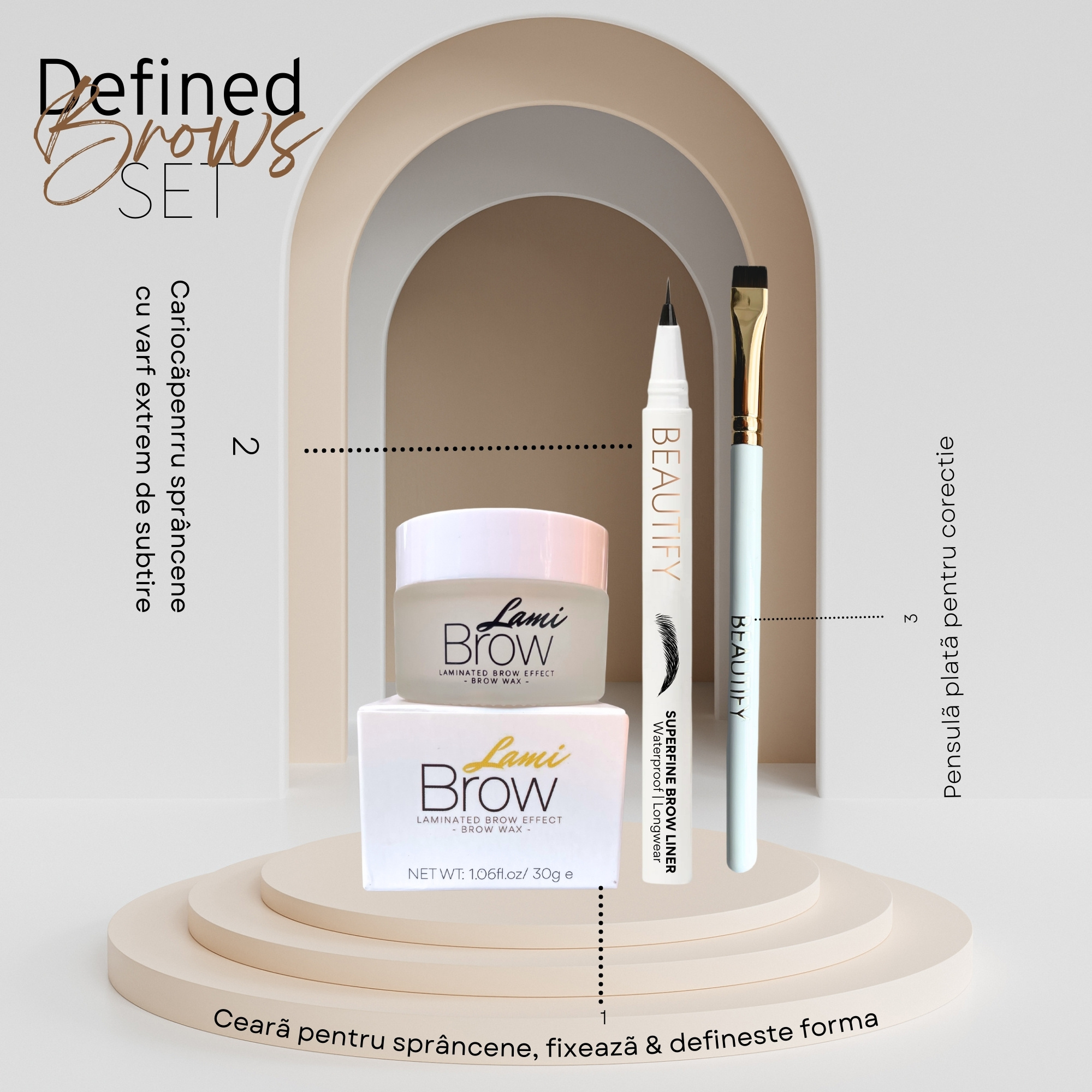 Defined brows set