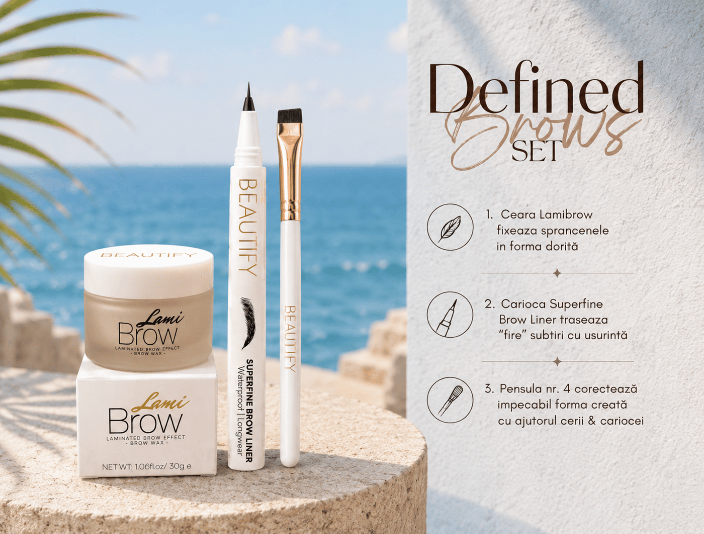 Defined brows set