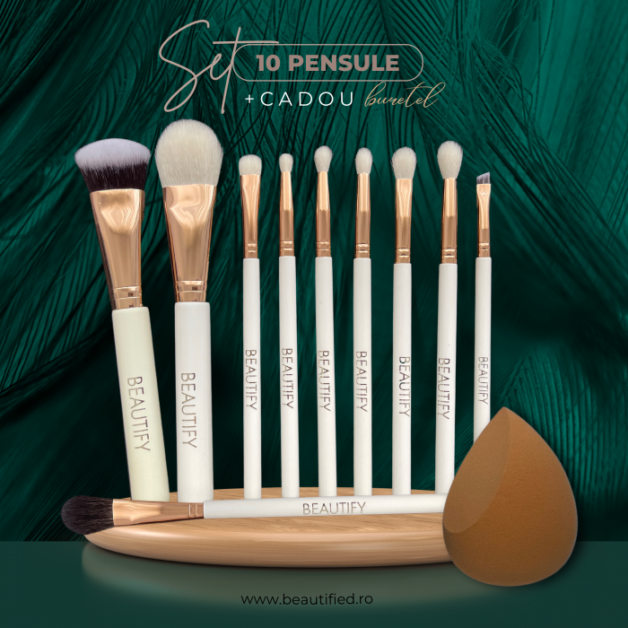 Set pensule machiaj din par de capra [1]