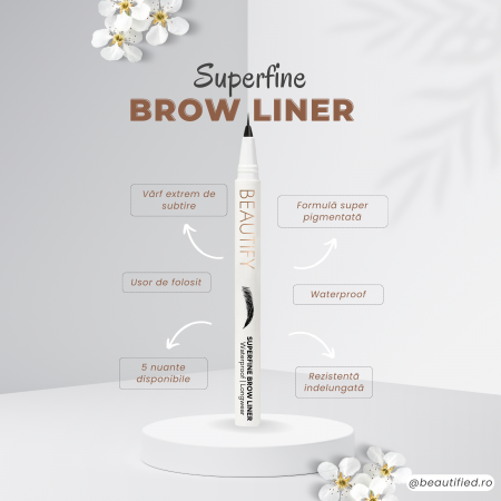 Cariocã sprâncene - Superfine Brow Liner – Cariocă pentru sprâncene cu vârf subțire și rezistentă la apă