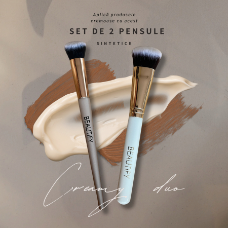 Seturi pensule - Set 2 pensule "Creamy duo"
