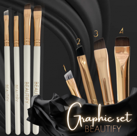 Seturi pensule - Set 4 pensule "GRAPHIC"