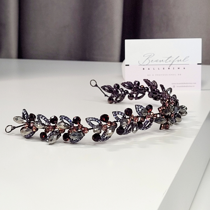 Accesoriu cu cristale strălucitoare - mov, roz, gri, modelator [5]