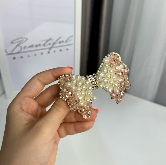 Accesoriu Pro - pink & white - in forma de fundita [3]