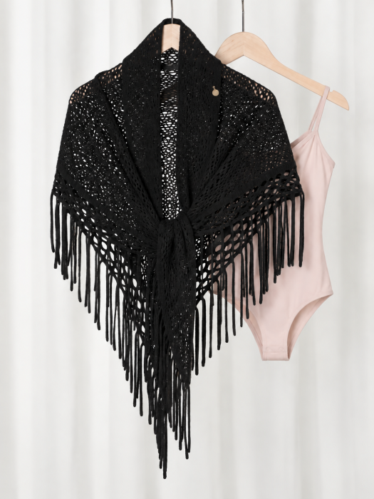 Ballet Warm-Up Shawl – Șal cu franjuri de încălzire pentru Balet [2]