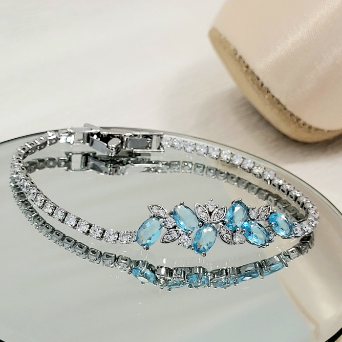 Bratara - Princess - silver and blue [2]