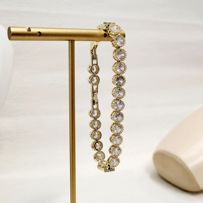 Bratara tip Swarovski - gold [5]