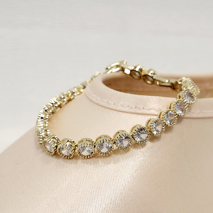 Bratara tip Swarovski - gold [7]