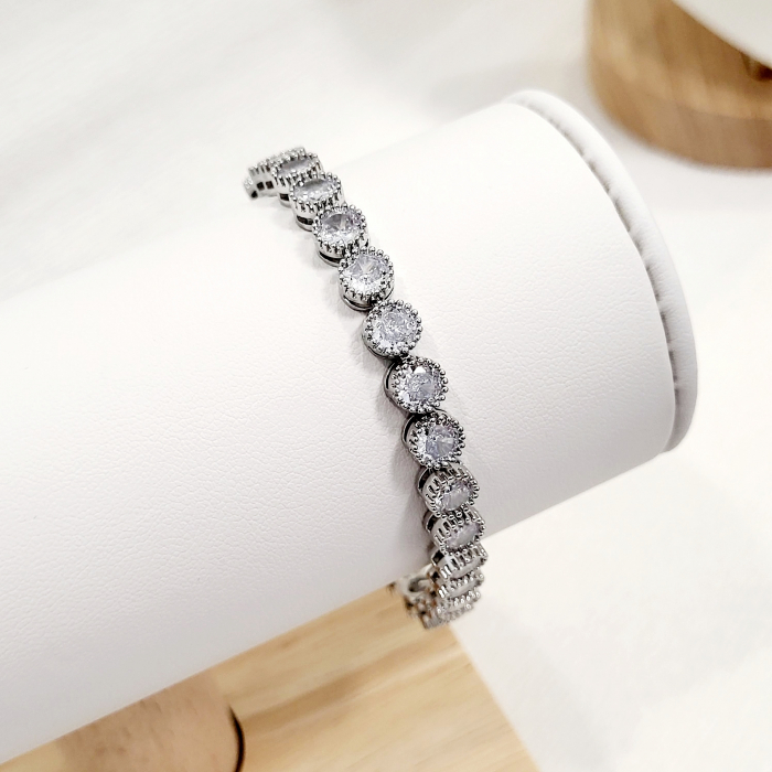 Bratara tip Swarovski - silver [5]