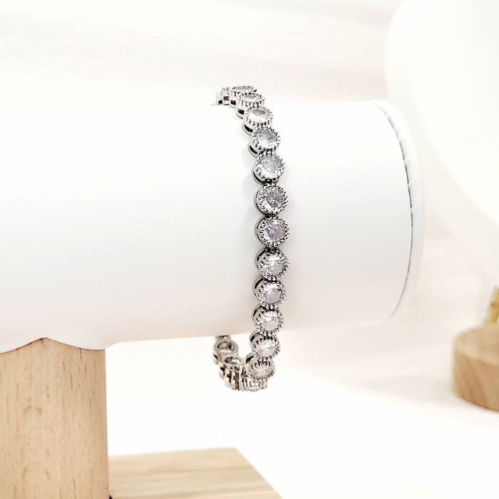 Bratara tip Swarovski - silver [4]