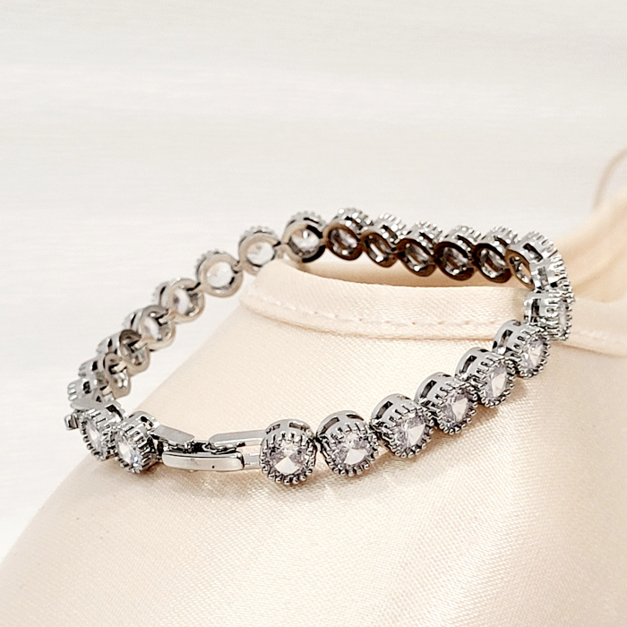 Bratara tip Swarovski - silver [3]