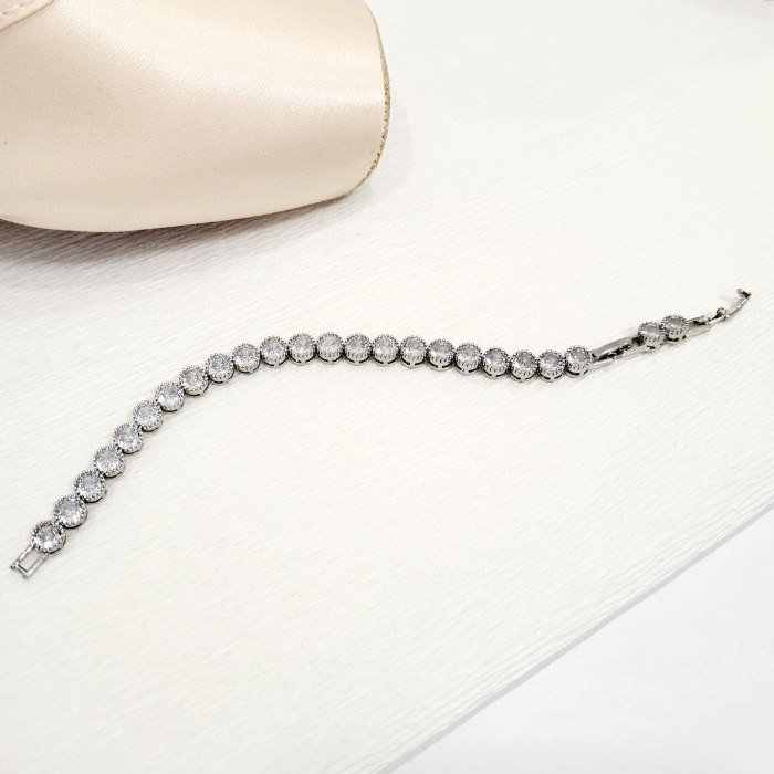Bratara tip Swarovski - silver [6]
