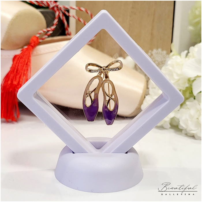 Brosa Martisor - in forma de poante, mov [3]