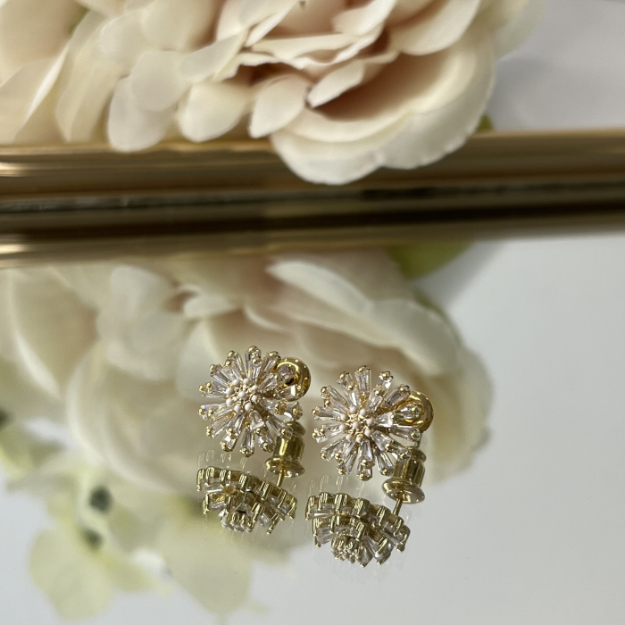 Cercei - Elegant Flower - gold [2]
