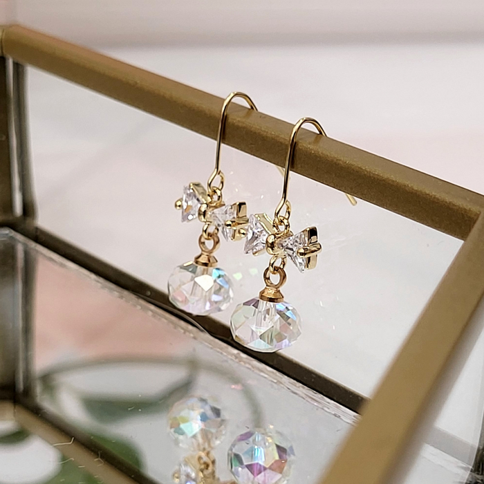 Cercei - Coquette - Swarovski - gold [5]