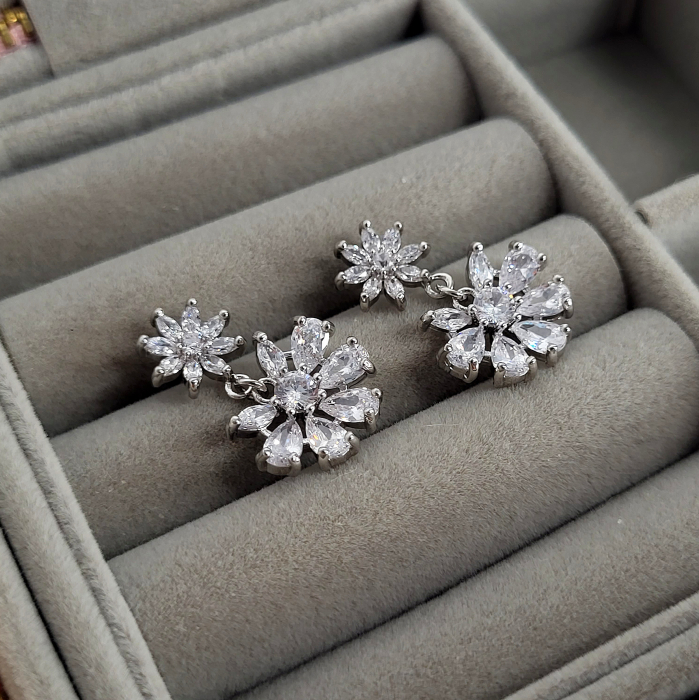 Cercei - Ella Flower - silver [3]