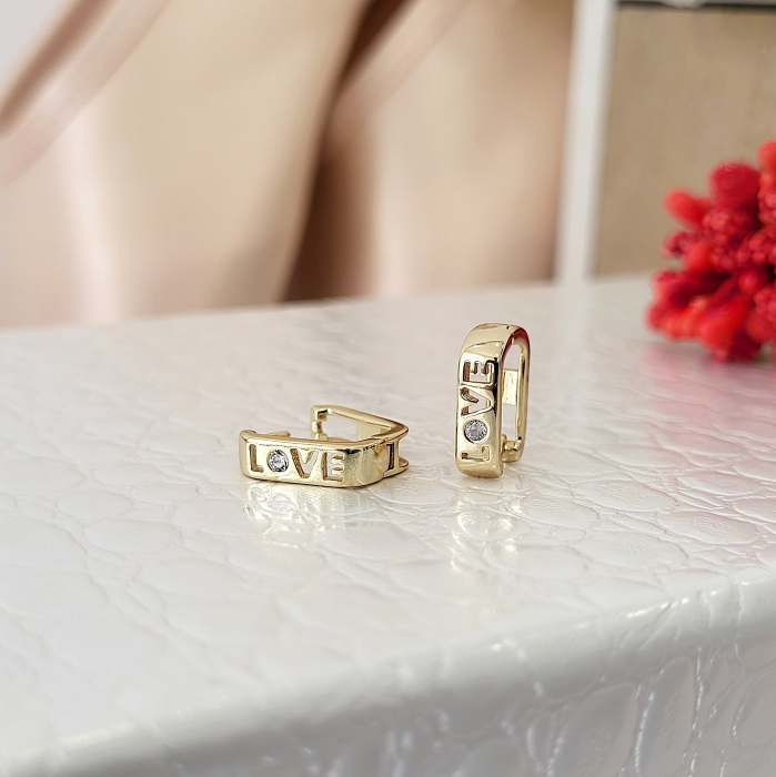 Cercei - Gold Love - Swarovski [2]