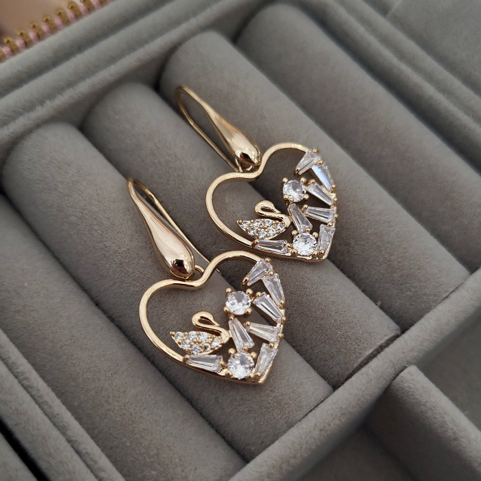 Cercei - Lovely Swan - gold [3]