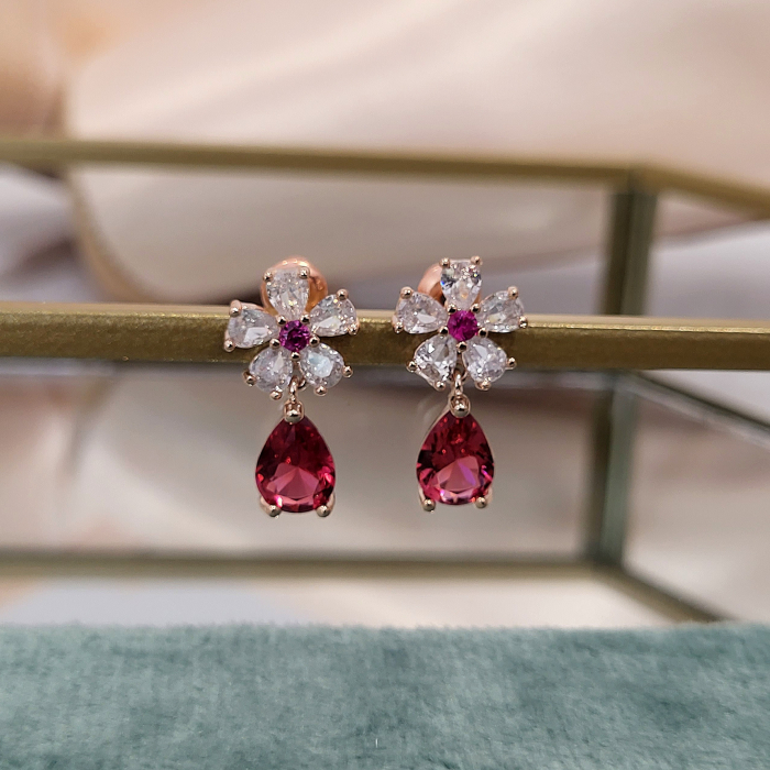 Cercei - Rosalia Earrings - Pink [3]