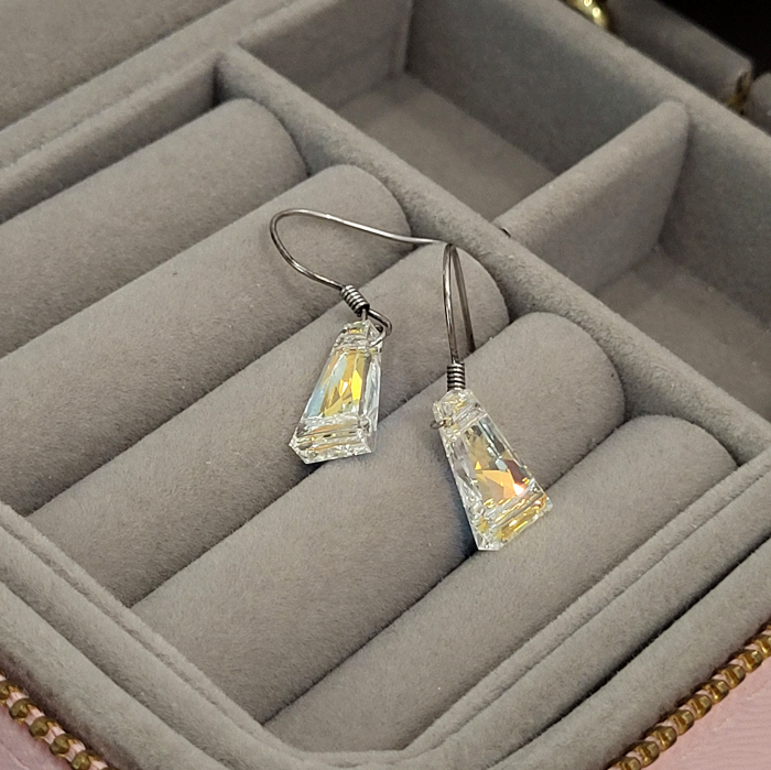 Cercei din Argint - Siam Long Swarovski [2]