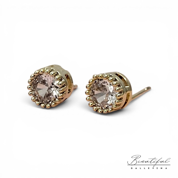 Cercei tip Swarovski - gold [6]