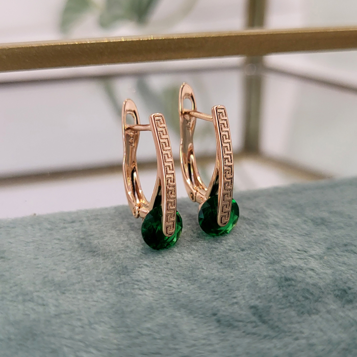 Cercei - Zeina Green Swarovski [4]
