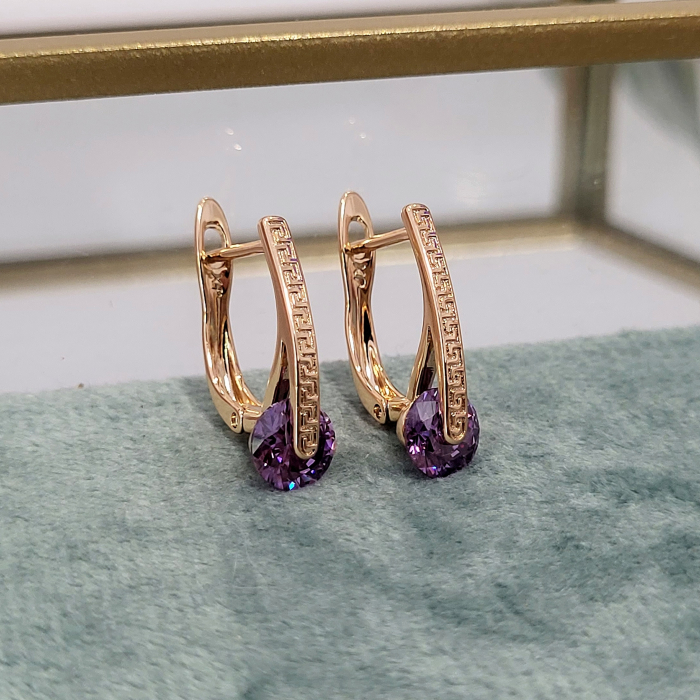 Cercei - Zeina Purple Swarovski [3]