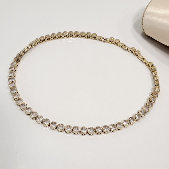 Colier tip Swarovski - gold [2]