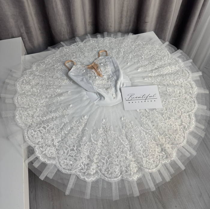 Costum de scenă - tutu de balet pentru copii - alb - Raymonda [2]