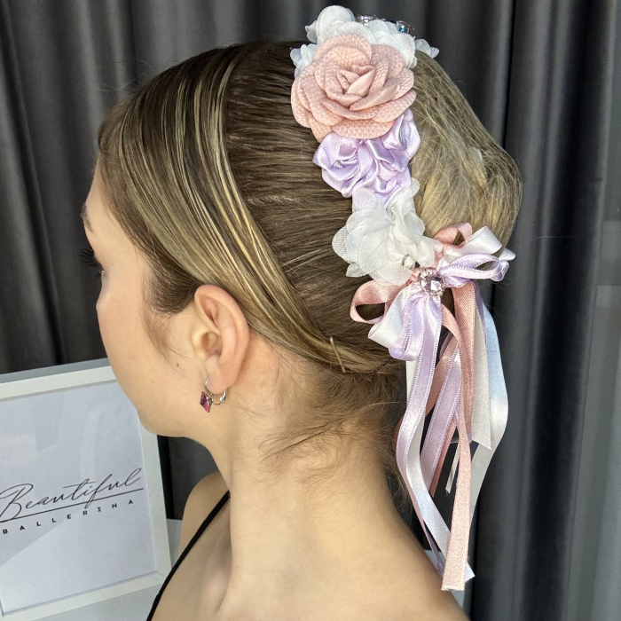 Flowers Pro Headpiece - pink, white, purple [3]