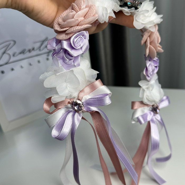 Flowers Pro Headpiece - pink, white, purple [2]