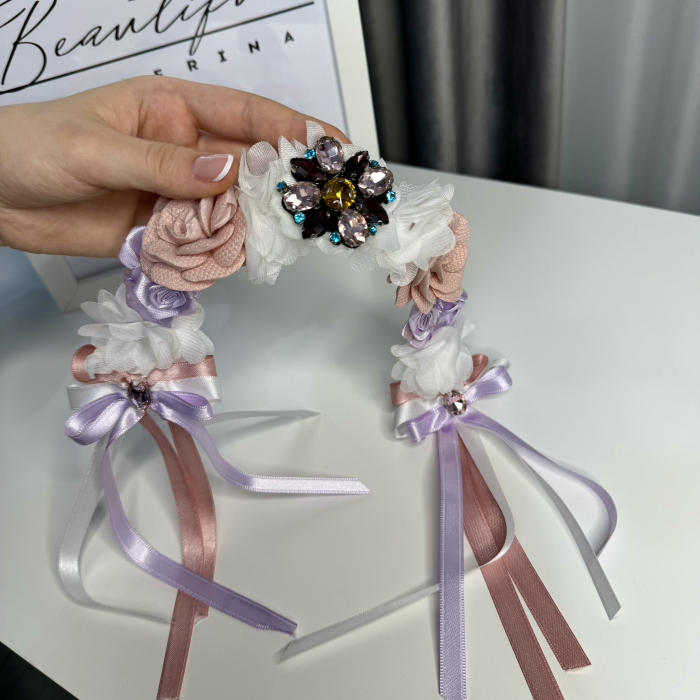 Flowers Pro Headpiece - pink, white, purple [4]
