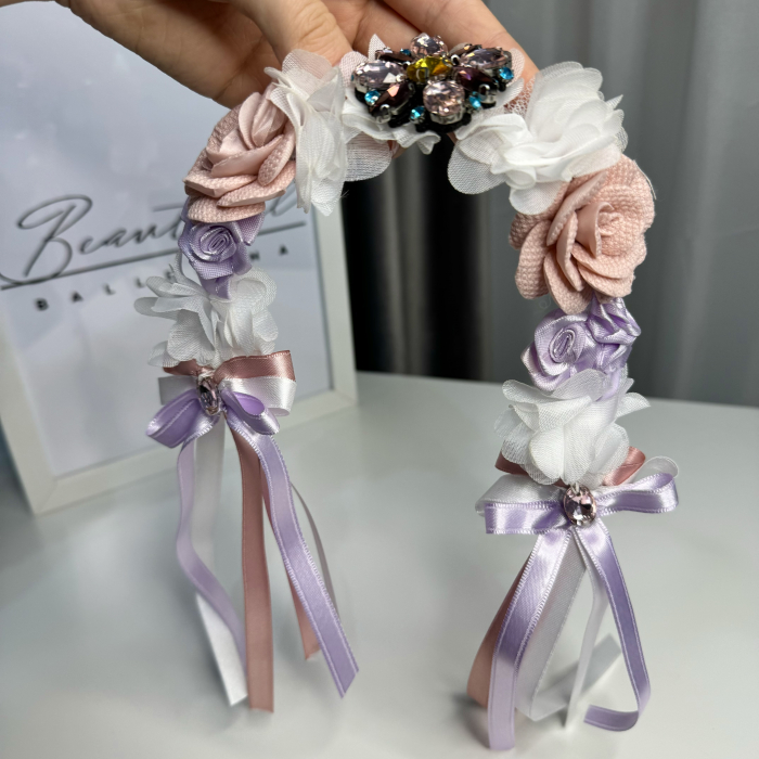 Flowers Pro Headpiece - pink, white, purple [6]