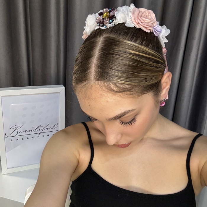 Flowers Pro Headpiece - pink, white, purple [7]