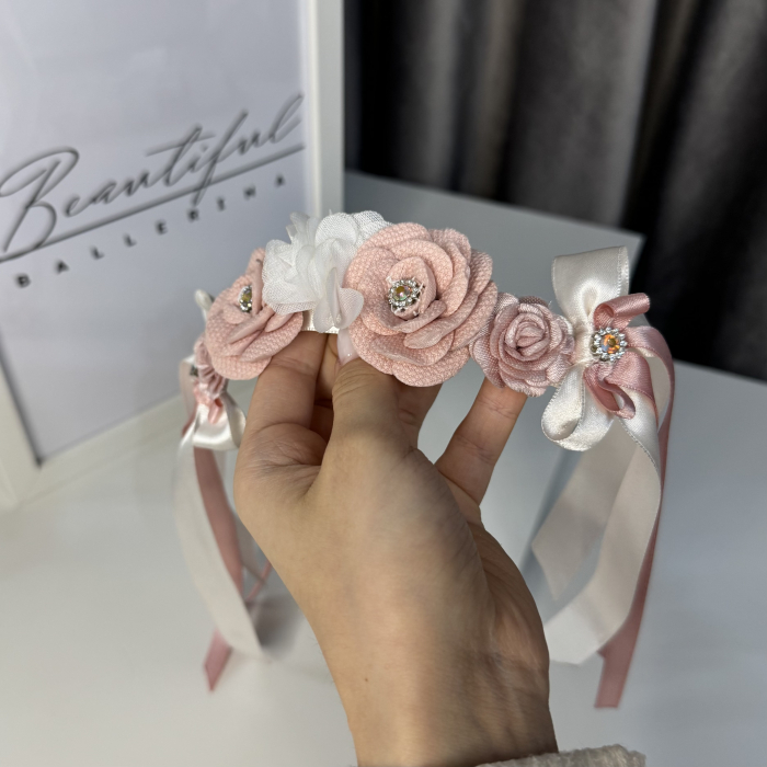 Flowers Pro Headpiece - pink & white [2]