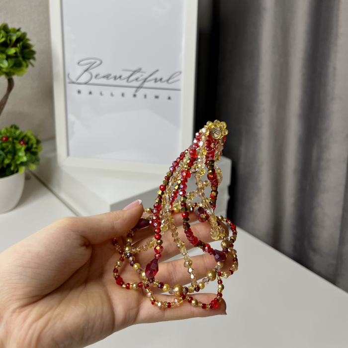 Harlequinade Pro Headpiece - gold & red [2]