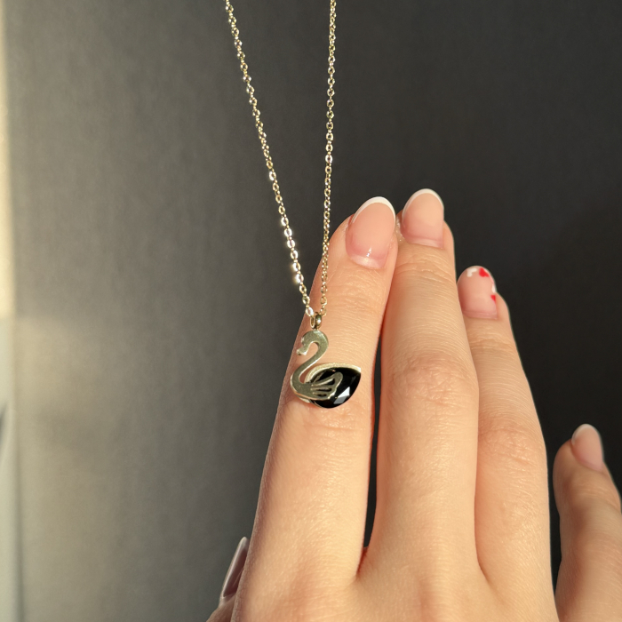 Lant - Precious Swan Swarovski - Black [2]