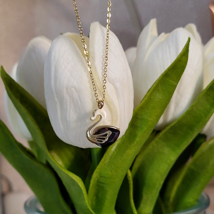 Lant - Precious Swan Swarovski - Black [3]