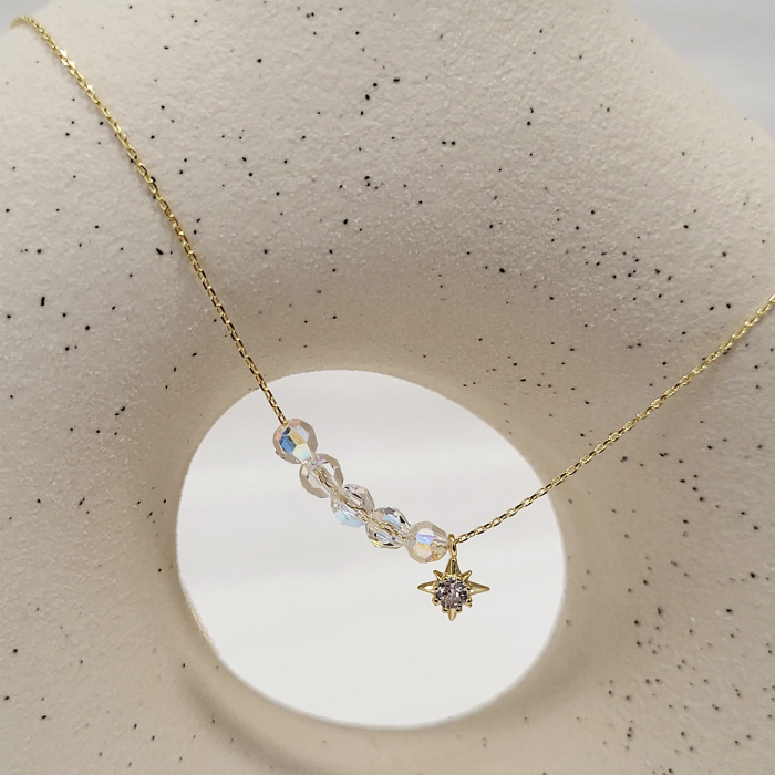 Lantisor - Light - cu cristale Swarovski - gold [5]