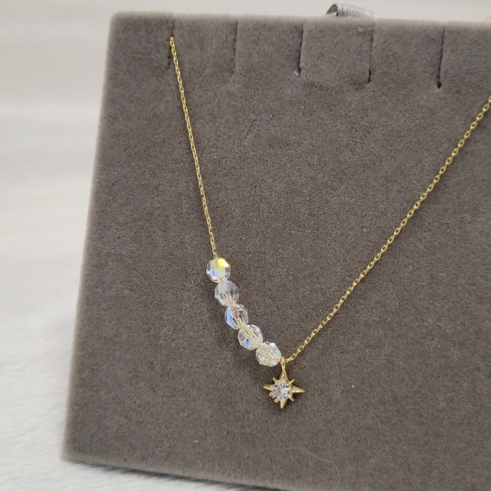 Lantisor - Light - cu cristale Swarovski - gold [1]