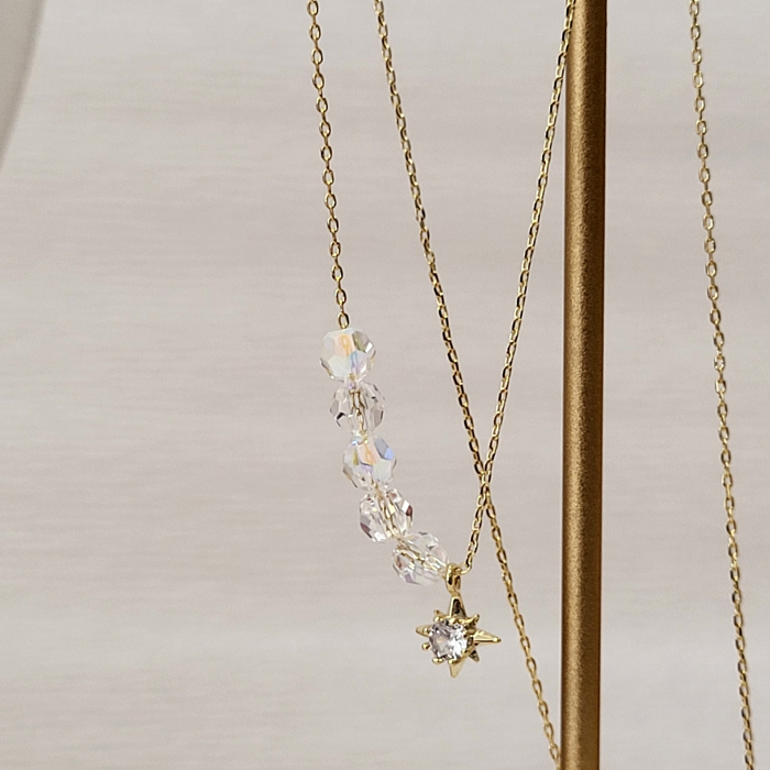 Lantisor - Light - cu cristale Swarovski - gold [4]