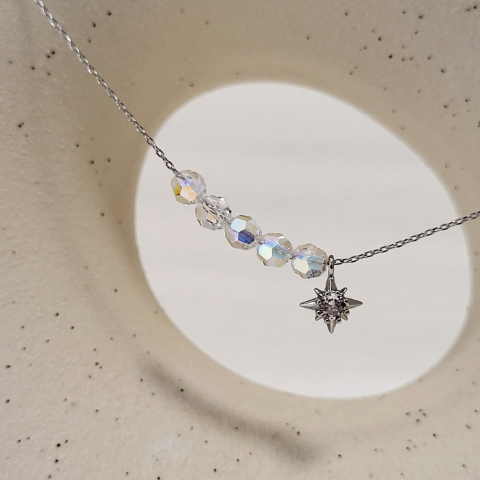 Lantisor - Light - cu cristale Swarovski - silver [8]