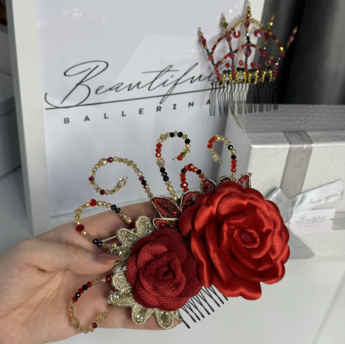 Red Rose - 2 piece Pro headpiece - Paquita [2]