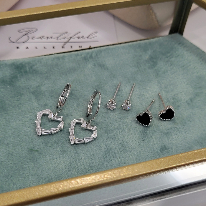 Set cercei -True Love - 3 perechi, silver [2]