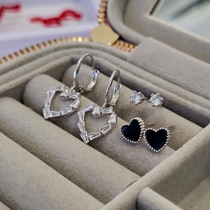 Set cercei -True Love - 3 perechi, silver [6]