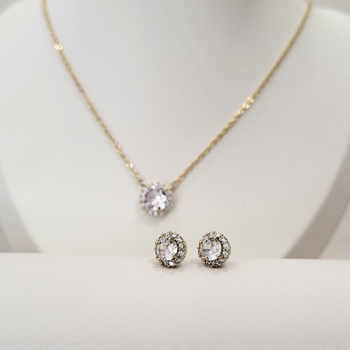 Set Diamond - gold - lantisor + cercei [14]