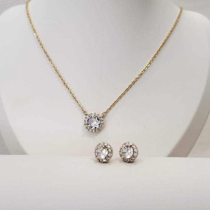 Set Diamond - gold - lantisor + cercei [13]