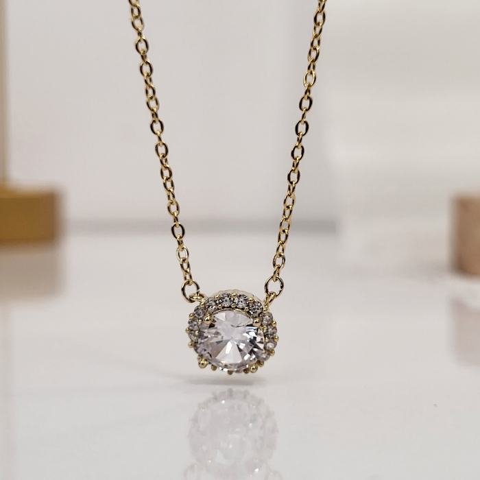 Set Diamond - gold - lantisor + cercei [4]