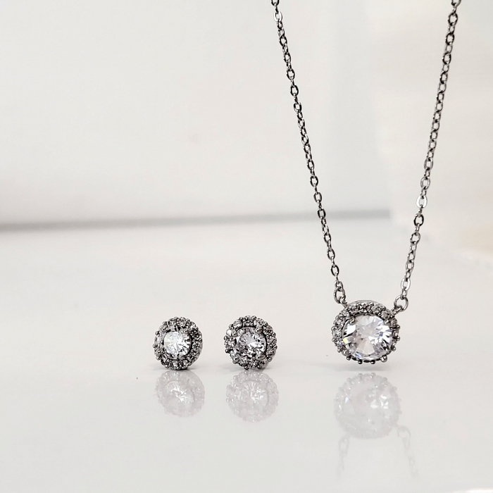 Set Diamond - silver - lantisor + cercei [3]
